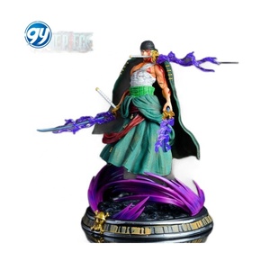大サイズ血まみれゾロフィギュアワンピースGK巨大三剣スタイルドリームバトルダメージデスクトップ像収集可能装飾