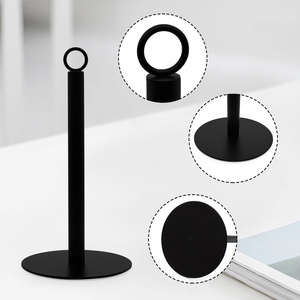 Bán buôn nhà bếp Interdesign giữ giấy vệ sinh bền cuộn giấy vệ sinh Dispenser Countertop đen kim loại giữ khăn giấy - Product Image 6