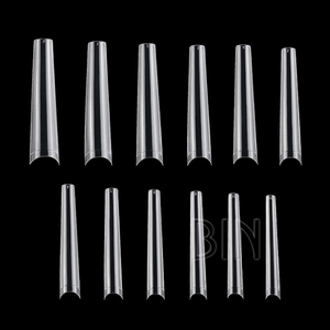ปลายเล็บปลอมอะคริลิคทรงโค้งสี่เหลี่ยม C,ปลายเล็บปลอมพร้อมส่ง - Product Image 3