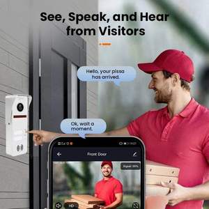 Anjielo FHD 1080P Video Intercom Kit Sistema de teléfono de puerta bidireccional para seguridad en el hogar
