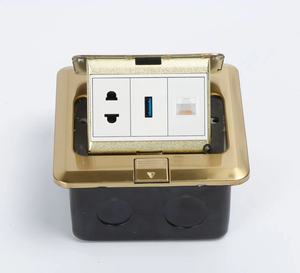EU pop up <strong>socket</strong> golden <strong>Multi</strong>-functional replaceable <strong>USB</strong> <strong>function</strong> It can be inserted by pressing the keys Outlet Power <strong>Socket</strong> - Product Image 4