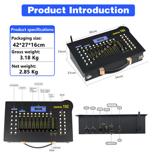 Nuovo 192 canale Mini DMX Controller Wireless DMX512 Dmx luce Console Dmx effetto per le prestazioni del palco apparecchiature DJ - Product Image 2