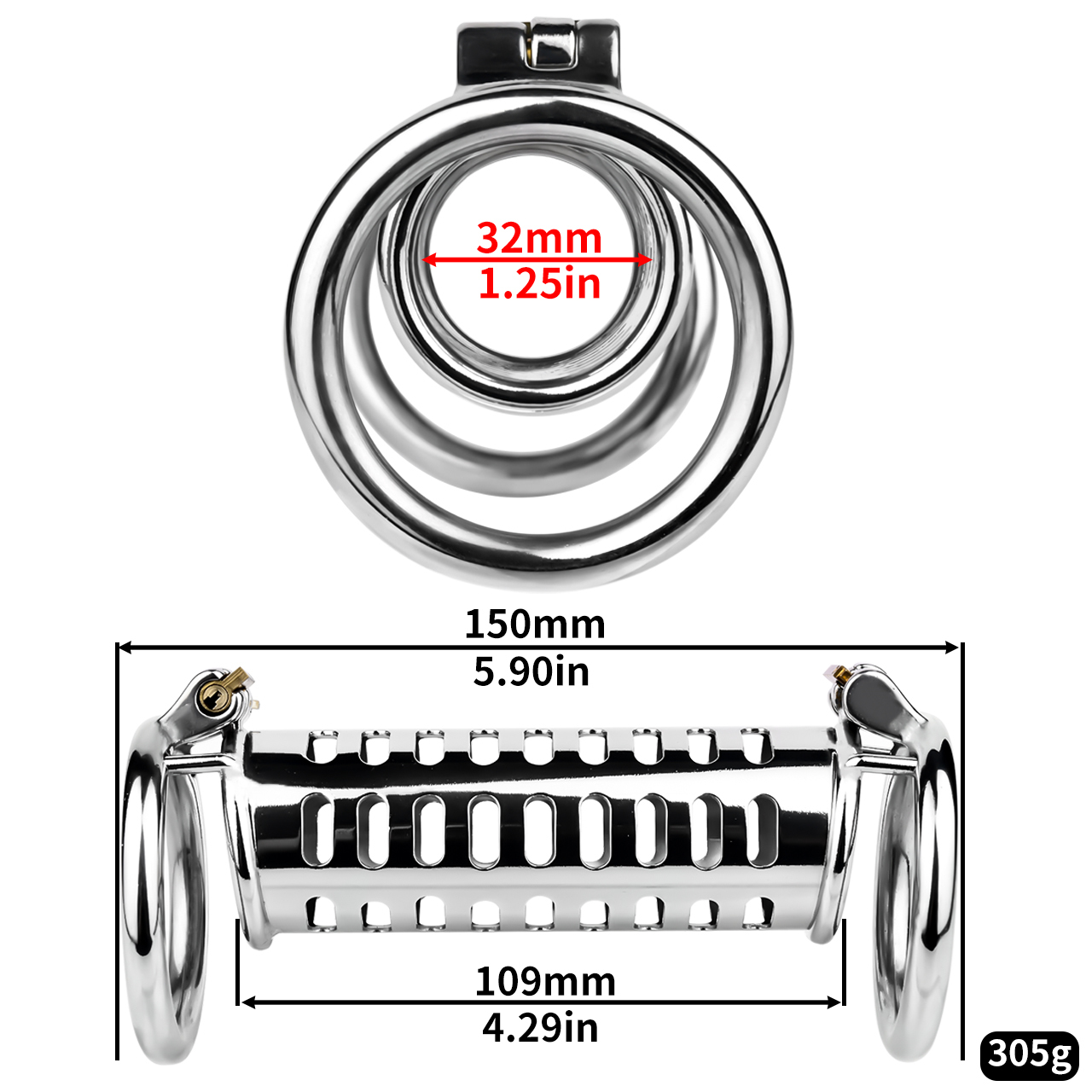 anneaux ronds FRRK-3256 de couleur argent