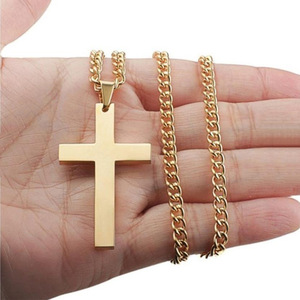 ผู้ชายสร้อยคอเงินสแตนเลสธรรมดารัดคอจี้ผู้ชายห่วงโซ่กล่อง - Product Image 2