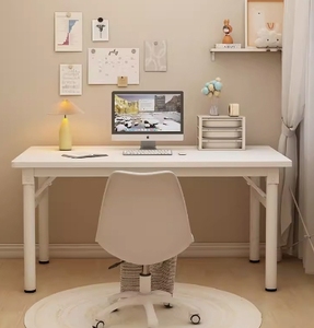 Una pieza podría vender Escritorio de computadora rectangular plegable simple para estudiantes y hogares comedor o estudio de dormitorio multiusos - Product Image 1