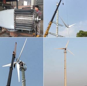 Izgara üzerinde 10 kw 20 kw 30 kw 50 kw rüzgar rüzgar türbini jeneratör kitleri için ev kullanımı, proje kullanımı ile CE ve ISO sertifikaları - Product Image 6