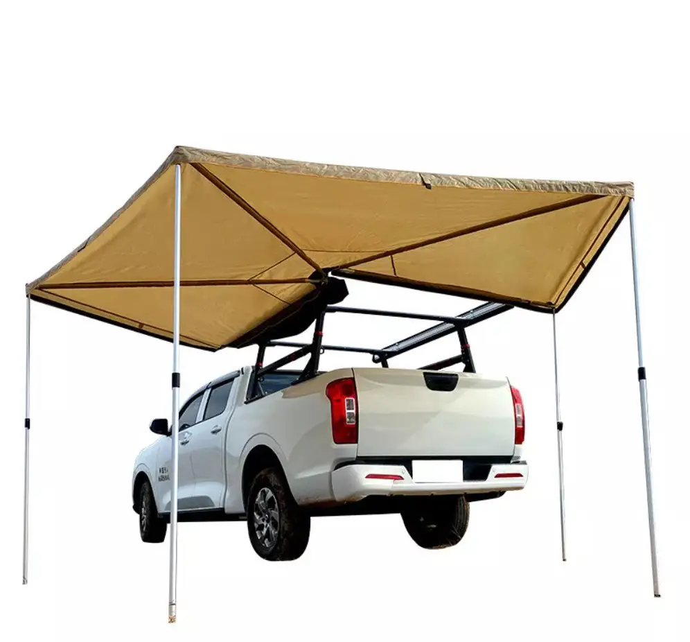 Abri solaire extérieur pour voiture côté gauche et droit grand auvent tente pliable pour SUV RV pick-up véhicule 2M 2.5M