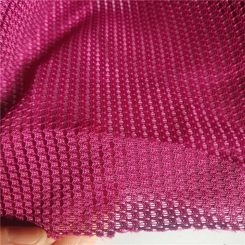 Hartes Gefühl 240-280GSM feine Löcher 100 % Polyester starres Stricknetz Netzstoff für Bürostuhl