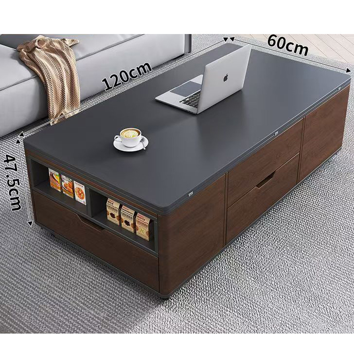 Walnut color black solid wood panel