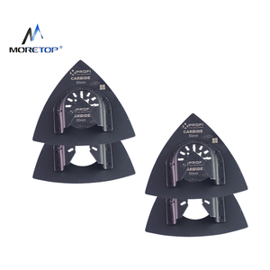 <strong>Oscillating</strong> <strong>Multi</strong> <strong>Tool</strong> 3-1/2 Inch 90mm 6 Holes Hook and Loop Back Triangle Sanding Disc - Product Image 2