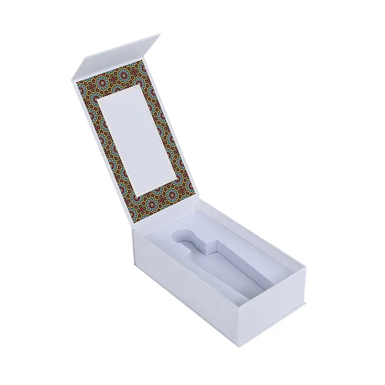 Hot Sale Recyclable Luxury Custom Logo Design Csometic Lip Gloss Book Shape Magnetic Perfume Packaging Box
