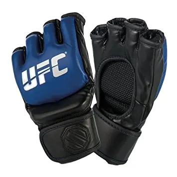 Muay Thai bolsa de arena de UFC MMA medio dedo guantes de ganar guantes de boxeo de cuero de vaca real MMA guantes LFC-MG-3056
