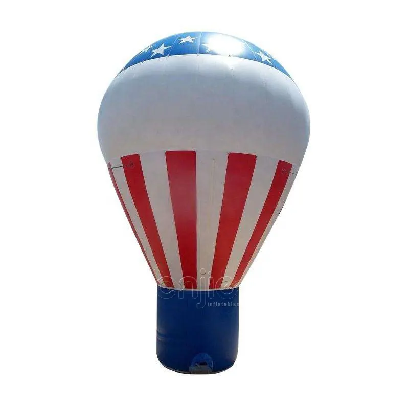 バナー付きグランドオープニングバルーン広告プロモーションインフレータブルグラウンドバルーン熱気球