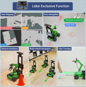 ROS Robot auto alimentato da Jetson Nano SLAM sviluppo e configurazione diversificata braccio Robot di visione ad alte prestazioni - Product Image 6