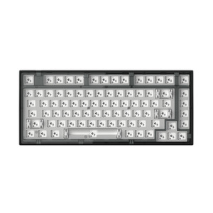 Kit de teclado mecánico para videojuegos, Kit de teclado personalizado con USB, PCB, 82 teclas, programador artesanal, almohadilla de silicona RGB, con cable - Product Image 1