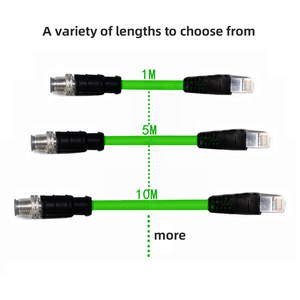 M12-RJ45 konnektör kablosu Cognex endüstriyel M12 8Pin 4Pin X/A/D tipi RJ45 Ethernet Profinet hattını korumak için kodlama - Product Image 5