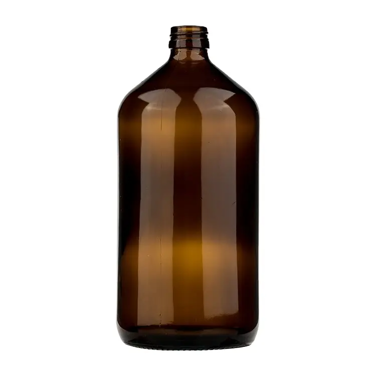 Grande capacità di 1000ml farmaceutica ambra bottiglia di vetro