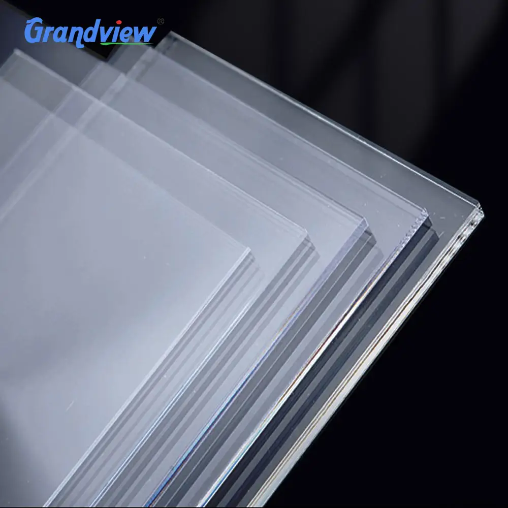 Grandview 1220*2440mm Lucite vergine materiale PMMA produttore fusione foglio acrilico
