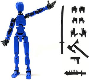 Multi-Jointed Movable Shapeshift Robot 3D Printed Creative Action Figure Robot 13 Movable Joint Robot Action Figure <strong>Toy</strong> - Product Image 1