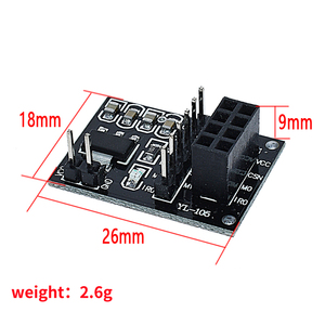 NRF24L01 modulo adattatore Wireless 3.3V nuova scheda per piastra adattatore per auto Robot 8pin modulo Wireless 24 l01 - Product Image 5