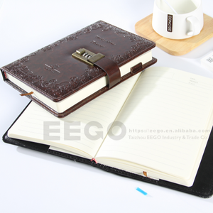 Pelle grigida A5 A6 A4 B5 dimensioni personalizzate diario segreto di marca taccuini blocco diario con penna - Product Image 6