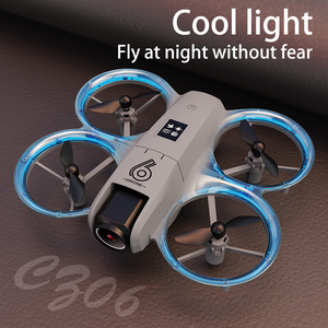 WIFI FPV遥控无人驾驶飞机四边形，带双摄像头4K，灯光控制和儿童避障 - Product Image 2