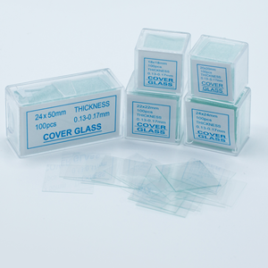 Venta al por mayor de consumibles especiales de laboratorio cubierta deslizante microscopio pruebas médicas microscopio cubierta diapositivas - Product Image 3