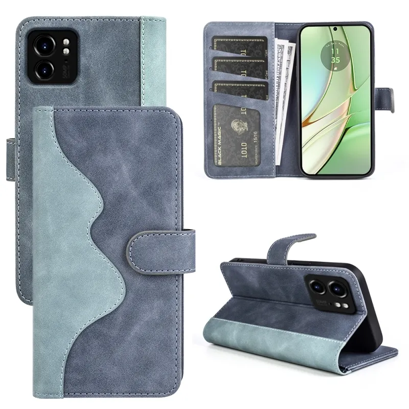 Preço barato Design razoável para Motorola Edge 40 Costura Horizontal Flip Leather Phone Case