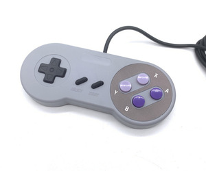 Joystick USB clásico con motor de vibración para Nintendo SNES Gamepad Controller para Windows PC MAC Computer Game Pad