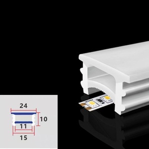 LED Streifenlicht Silikon-Neonrohr wasserdichte Dekoration hohe Durchlässigkeit 100 % Reinheitssilikonbezug