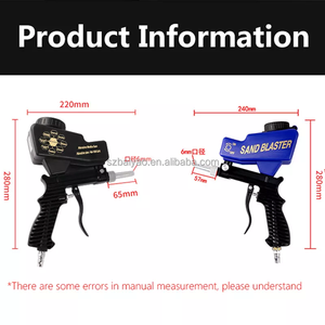 Yerçekimi besleme kum Blaster Legerity fonksiyonu kumlama tabancası taşınabilir kumlama tabancası pnömatik kum püskürtme tabancası - Product Image 5