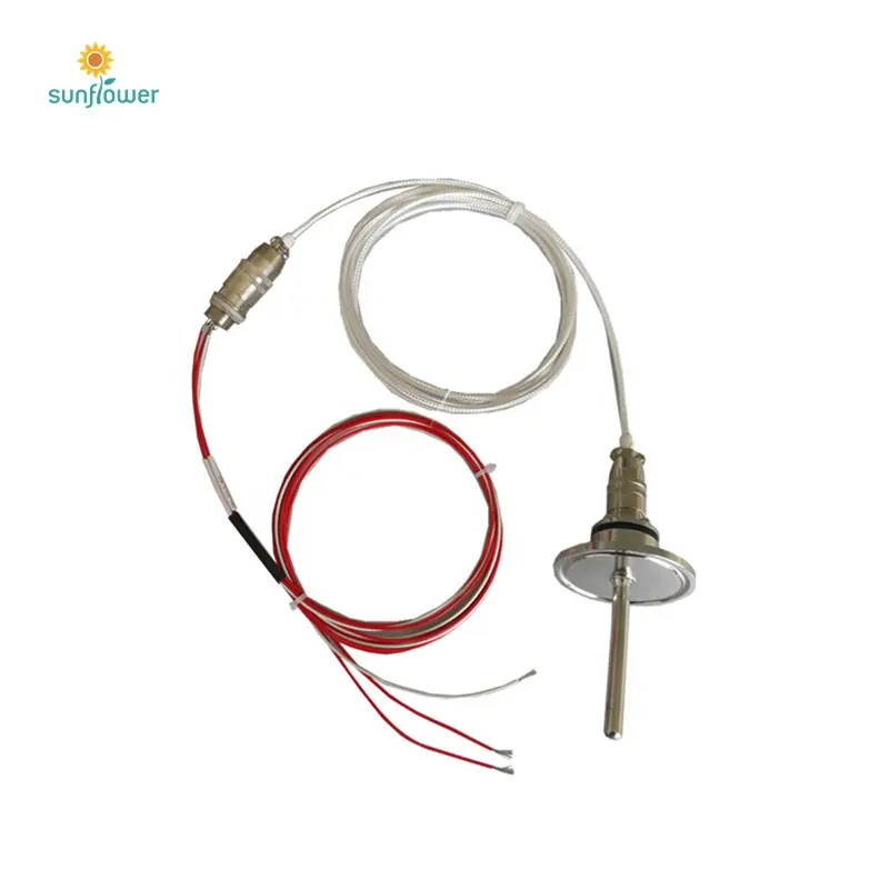 high accuracy stainless steel probe thermocouple pt 100 temperature sensor rtd pt100 with junction box