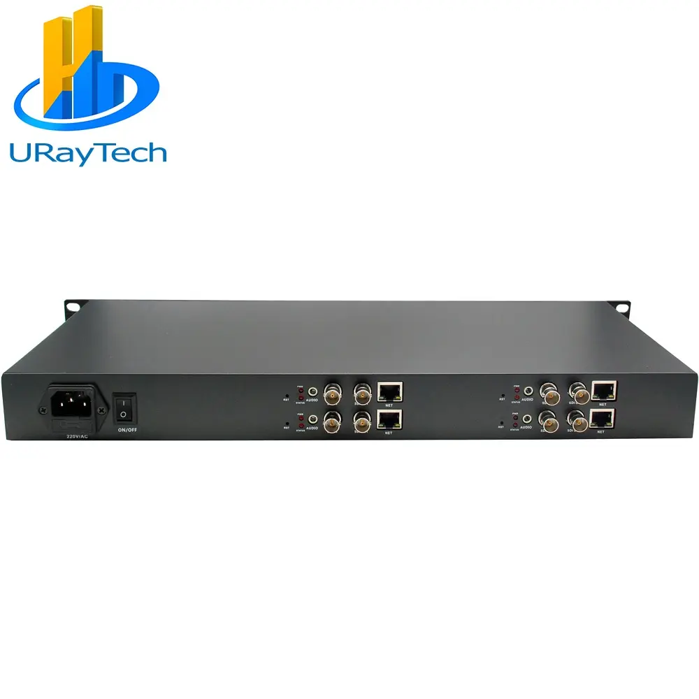 URay HEVC 1U4チャンネルHD3GSDIからIPストリーミングエンコーダー4ChH.265H.264エンコーダーRTMPRTMPSライブストリーミング放送用