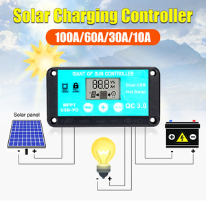 Ultra-Wide 10A-100A USB Solar laderegler mit 12V 5V LCD Display MPPT Solar laderegler - Product Image 6