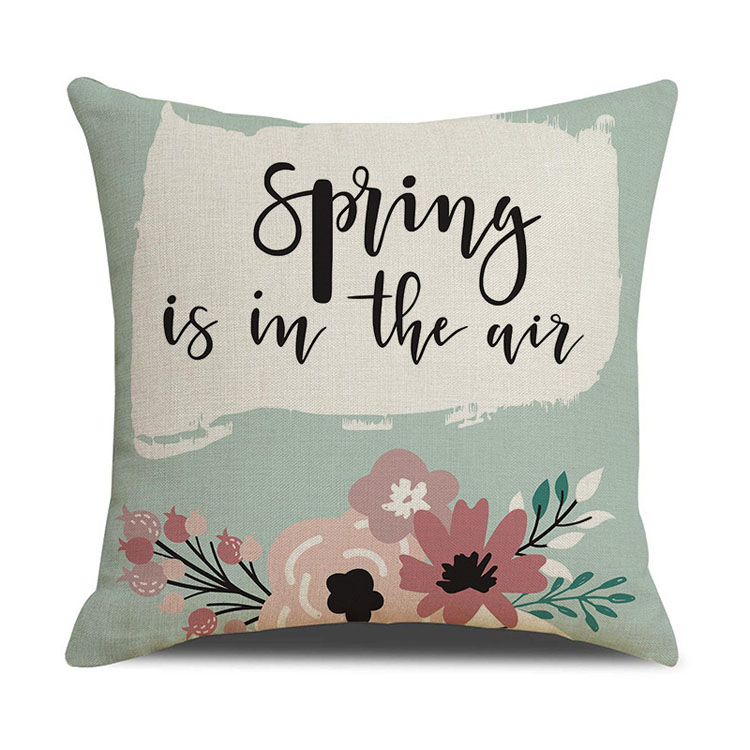 Geometric Linen Pillow Cover Cute Nordic Cushion Pillow Cover Digital Printing Car Sofa Bed Cushion Cover