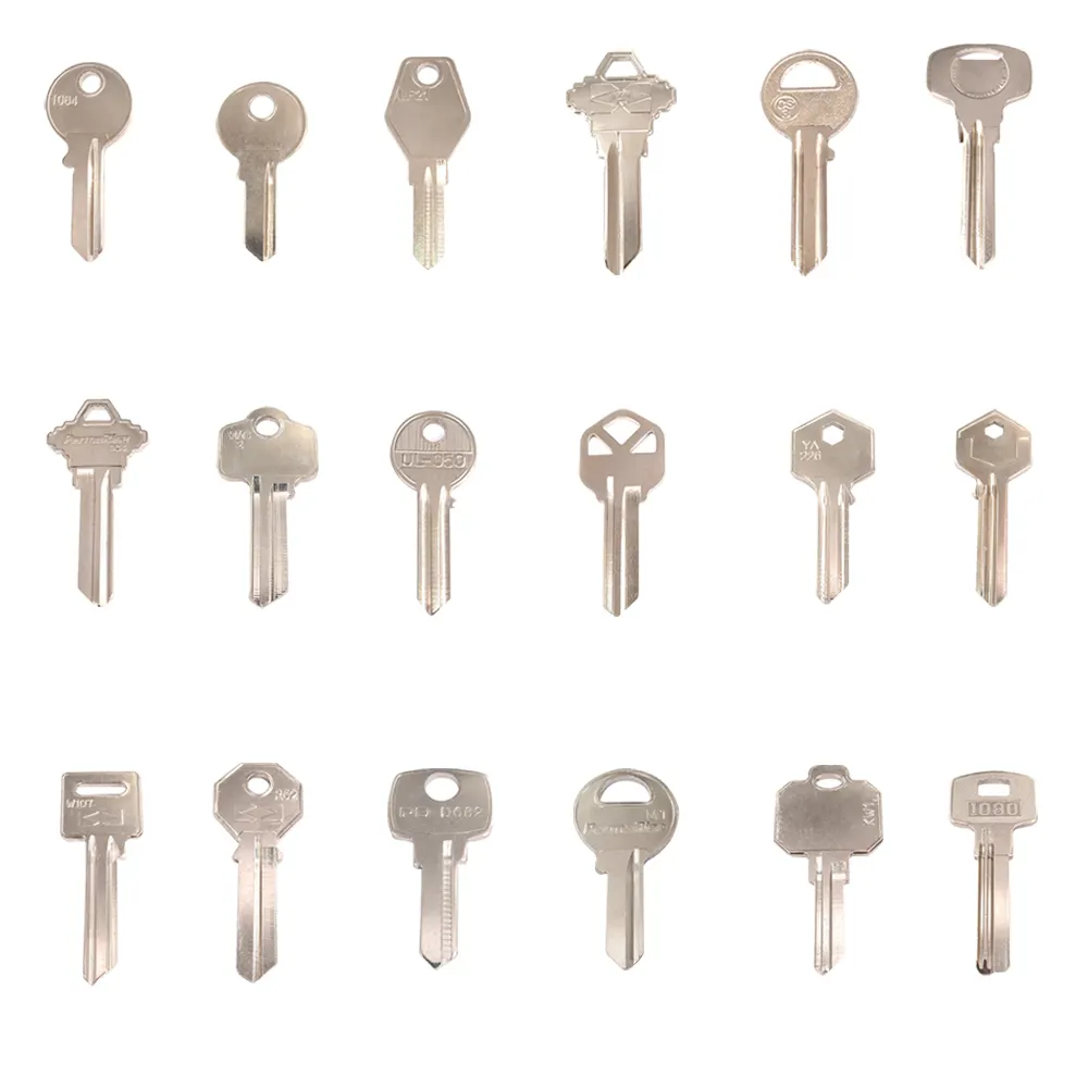 סיני מפתח ריקים עבור דלת מכירה לוהטת באיכות גבוהה מותאם אישית עיצוב מתכת ריק מפתחות KW1