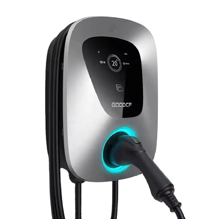 GOOD price EV Charger 230V-400V 7kw Indoor/Outdoor Electric Car Charger EV Charger Plug or Hardwired Home smart with APP RFID