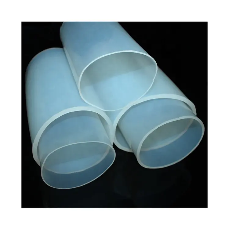 Tubo in silicone morbido resistente al calore personalizzato tubo per uso alimentare tubo in silicone trasparente da 120mm di diametro