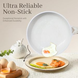 23個鍋と鍋セットノンスティックキッチン調理器具花崗岩石誘導フライパンソーセパングリドル卵パンクッキングセット - Product Image 3