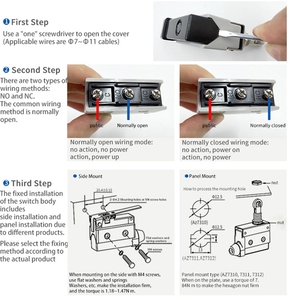 Abilkeen Chất Lượng Cao KZ-7141 250V 15A Bản Lề Đòn Bẩy Chuyển Bartec Snap Hành Động Giới Hạn Chuyển Đổi Micro Chuyển Đổi Không Thấm Nước - Product Image 5
