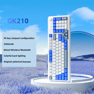 GK210 <strong>Wireless</strong> Color Blocked Keycap Mechanical Tactile <strong>Keyboard</strong> Notebook Tablet Typing Office E-sports Game Portable <strong>Keyboard</strong> - Product Image 2