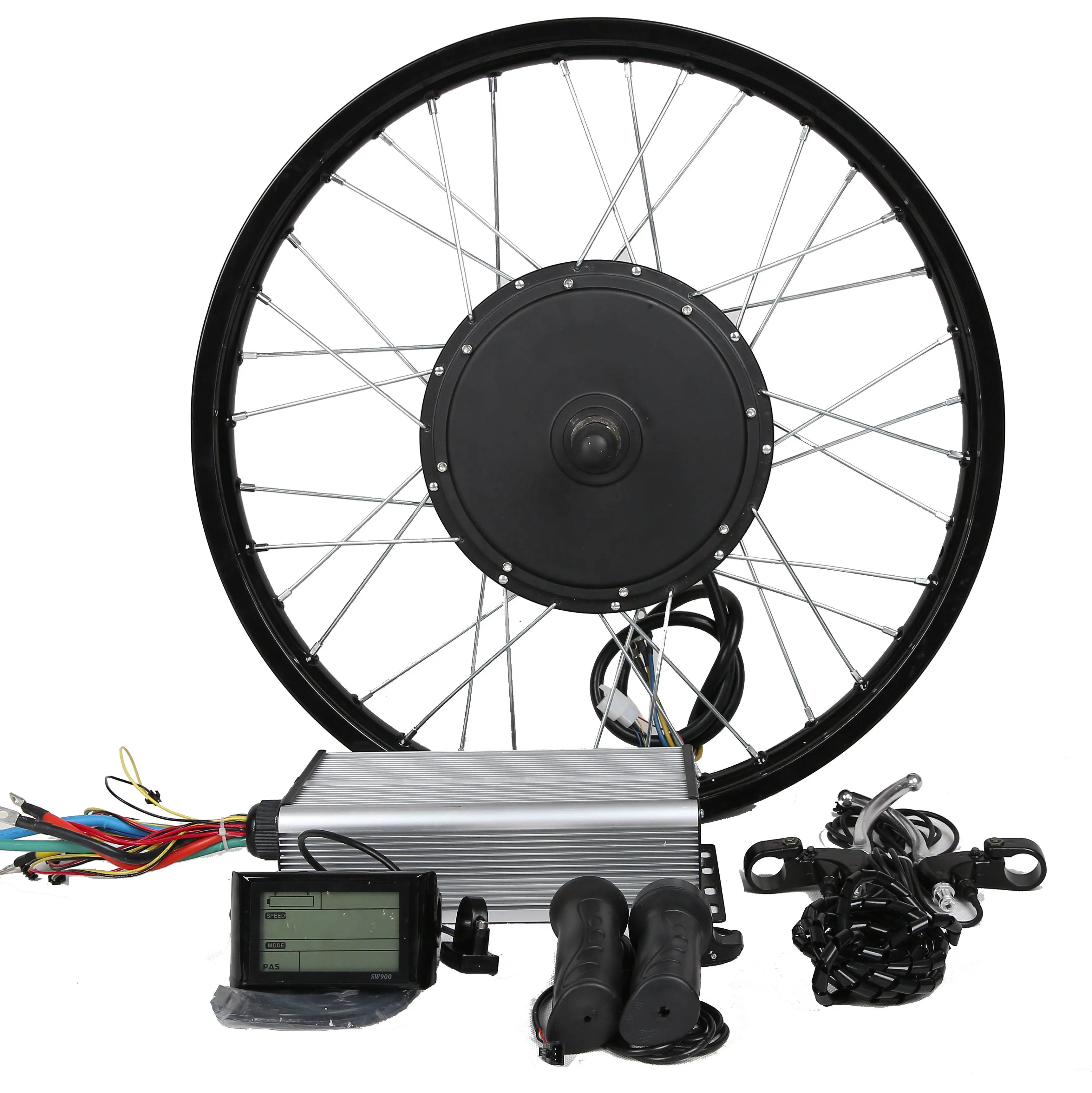 72v 5000 w kit bici elettrica 5000 watt motore del mozzo e kit bicicletta con batteria opzionale per la Promozione