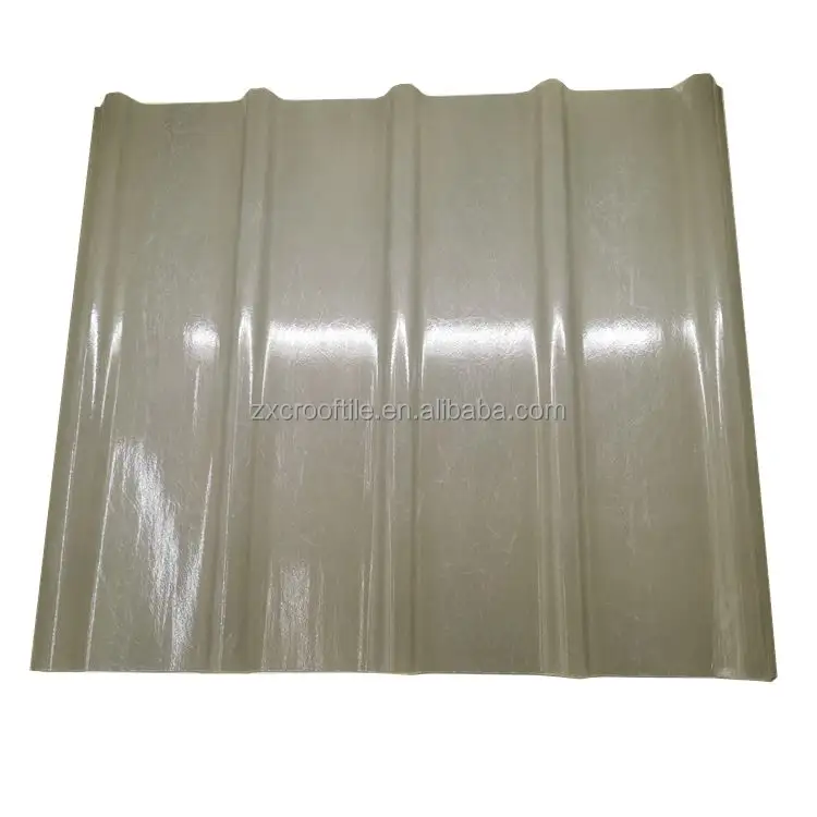 Pvc o policarbonato pesante fibra di vetro resistente al fuoco fibra di vetro trasparente piatto in fibra di carbonio ondulato lastra per tetto in tegole Upvc