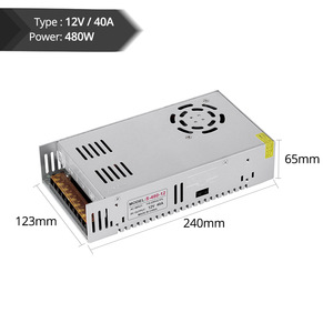 12V 24V трансформатор освещения 360W 480W 600W 12V источник питания для светодиодной полосы света Светодиодный драйвер 110-220V вход - Product Image 2