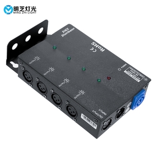 4 yollu izole DMX Splitter amplifikatör dağıtıcı 3 pinli çıkış hareketli kafa ışık Par ışık konser düğün Par - Product Image 3
