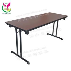 Đa Chức Năng Điều Chỉnh Walnut Hình Chữ Nhật Bảng Top Văn Phòng Semina Có Thể Gập Lại Hội Nghị Trestle Bảng Cho Khách Sạn Và Tiệc - Product Image 1