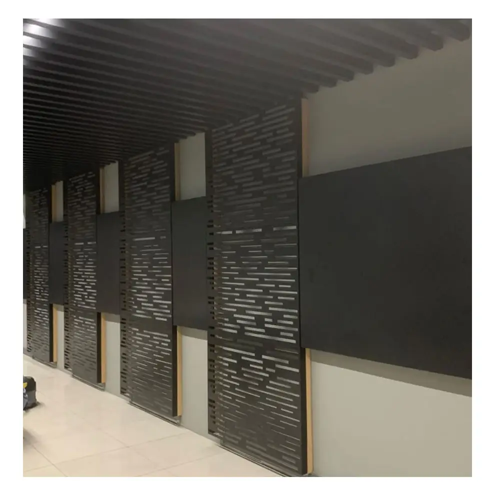 Perforated Office modern ceiling decoration Square tube ceiling panels Design of Insulated Aluminum Ceiling panels