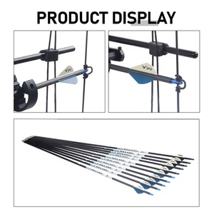 SPG Pure Carbon Arrow <strong>Archery</strong> 300 Spine 32 Inch Compound Recurve Bow Hunting Practice Fiber Plastic Vanes Nock Metal Point - Product Image 6
