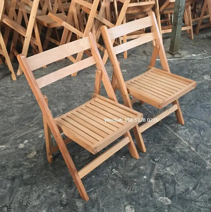 Il partito all'ingrosso ha usato le sedie pieghevoli sedia pieghevole all'aperto ed dell'interno della mobilia di evento di legno