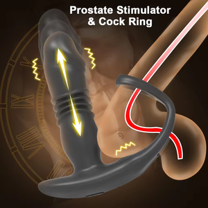 Sıcak satış 3 in 1 App kontrol sokmak yapay penis teleskopik popo fiş Anal vibratör seks oyuncakları yetişkin erkekler için Anal prostat masaj aleti - Product Image 2